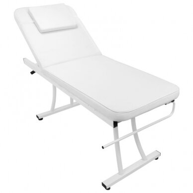 Profesionalus masažo stalas-gultas AZZURRO 328, baltos spalvos 2