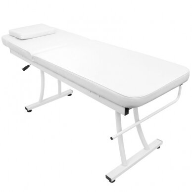 Profesionalus masažo stalas-gultas AZZURRO 328, baltos spalvos 3
