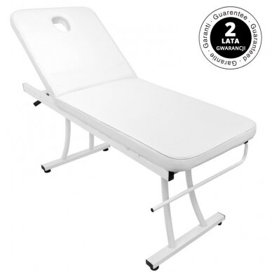 Profesionalus masažo stalas-gultas AZZURRO 328, baltos spalvos 5