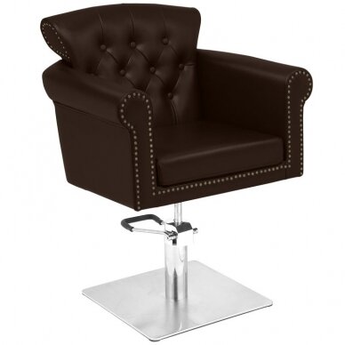 Профессиональное парикмахерское кресло GABBIANO BERLIN, коричневого цвета 1