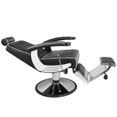 Profesionali barberio kėdė kirpykloms ir grožio salonams GABBIANO IMPERIAL, juodos spalvos 1