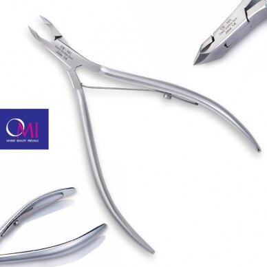 OMI PRO LINE professional manicure tweezers for cuticles CB-101, 12/4 mm 2