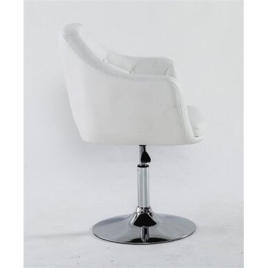 Beauty salons and beauticians stool HC831 white eco-leather 2