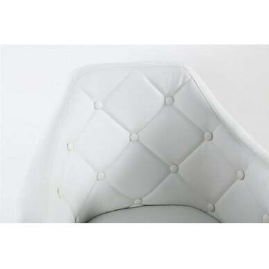 Beauty salons and beauticians stool HC831 white eco-leather 3