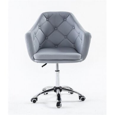Beauty salons and beauticians stool HC831K, gray eco-leather 1
