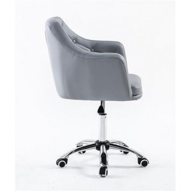 Beauty salons and beauticians stool HC831K, gray eco-leather 2