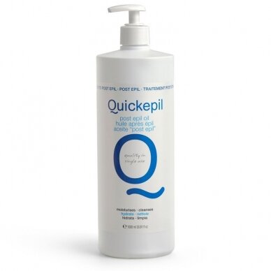 QUICKEPIL POST EPIL OIL масло для удаления остатков воска с кожи после депиляции с витамином Е, 1000 мл