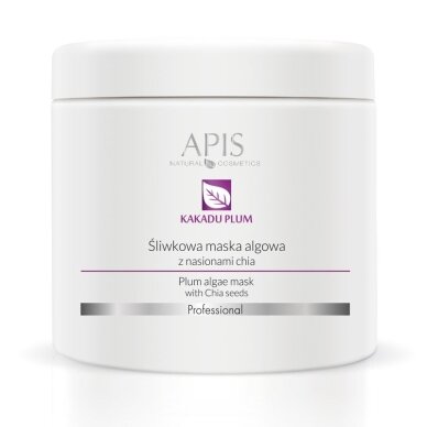 APIS PLUM ALGAE MASK WITH CHIA SEEDS alginatinė kaukė su chia sėklomis, 200 g APIS PLUM ALGAE MASK WITH CHIA SEEDS alginatinė kaukė su chia sėklomis, 200 g