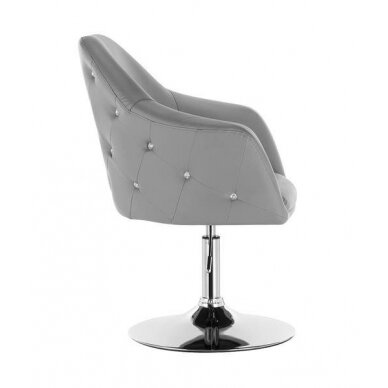 Beauty salon chair with stable base HC547, gray color 2
