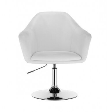Кресло для салона красоты со стабильным основанием HC547, белый цвет 1