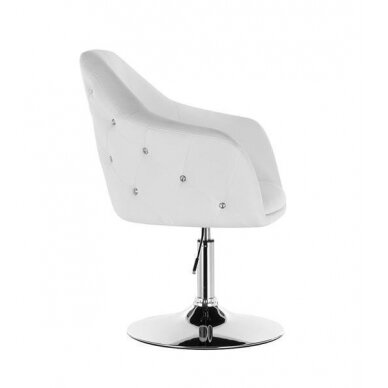 Кресло для салона красоты со стабильным основанием HC547, белый цвет 2