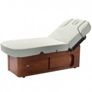 Профессиональная косметическая СПА кровать / массажный стол AZZURRO WOOD 361A с функцией нагрева (4 мотора)