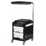 Professional trolley-chair for podiatric work GABBIANO, black color