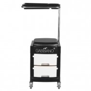 Professional trolley-chair for podiatric work GABBIANO, black color