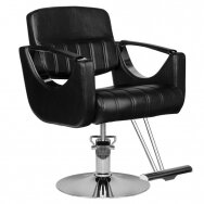 Professional barber chair for hairdressers and barber shops HAIR SYSTEM HS52, black color
