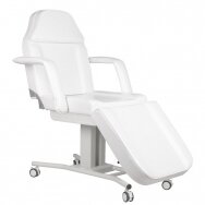 Profesionali kosmetologinė kėdė-lova su ratukais, balta A-241