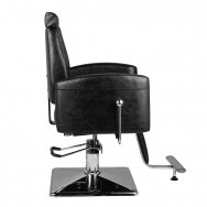 Профессиональное барберское кресло для парикмахерских и салонов красоты SM184, черного цвета