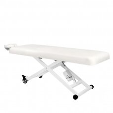 Profesionalus elektrinis masažo stalas-gultas AZZURRO 336 (1 variklis), baltos spalvos