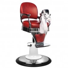 Professional children's hairdressing chair for beauty and barber salons ARKLIUKAS, burgundy