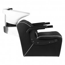 GABBIANO professional sink for hairdressers and barbers LORENZO, black color