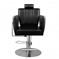 Profesionali kirpyklos ir barberių kėdė HAIR SYSTEM 0-179, juodos spalvos