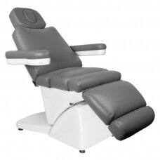 Professional electric cosmetology chair-bed-lounger AZZURRO 878, gray (5 motors)
