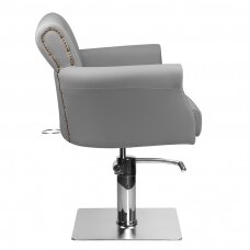 Профессиональное парикмахерское кресло HAIR SYSTEM BER 8541, серого цвета