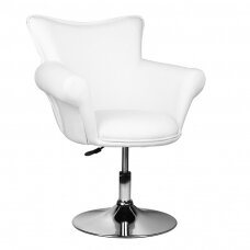 Профессиональное парикмахерское кресло GRACIJA, белого цвета