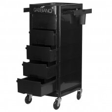 Professional hairdresser's trolley GABBIANO FT65-A, black color