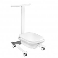 Professional pedicure bath with wheels and lift (height adjustment and locking)