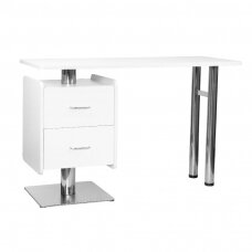 Profesionalus manikiūro stalas grožio salonui MOD 6543, baltos spalvos