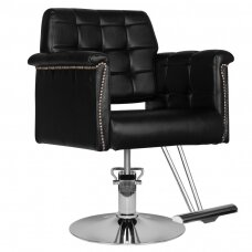 Профессиональное парикмахерское кресло HAIR SYSTEM HS48, черного цвета