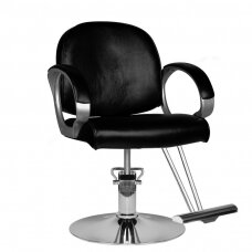 Профессиональное парикмахерское кресло HAIR SYSTEM HS00, чёрного цвета