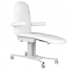 Professional cosmetology bed-bed with wheels A-240, white color