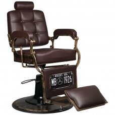 Профессиональное барберское кресло для парикмахерских и салонов красоты GABBIANO BOSS BROWN