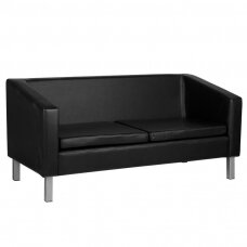 Профессиональный диван для зала ожидания в салоне красоты GABBIANO BM18003, черного цвета