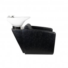 Professional sink for hairdressers and barber HAIR SYSTEM HSB79, black color