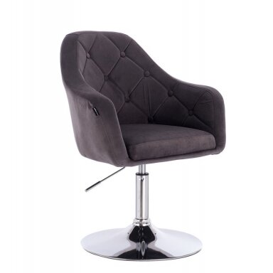 Beauty salons and beauticians stool HR831, graphite vellum Beauty salons and beauticians stool HR831, graphite vellum