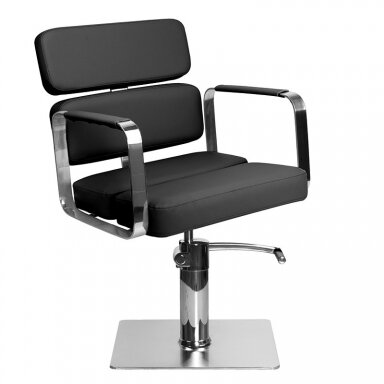 Professional hairdressing chair PORTO, black Professional hairdressing chair PORTO, black