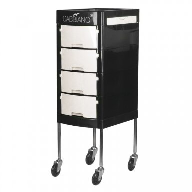 Professional hairdressing trolley GABBIANO FT65-1 BLACK/WHITE