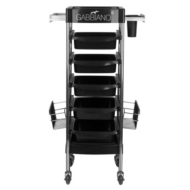 Professional hairdressing trolley GABBIANO, black FX11E Professional hairdressing trolley GABBIANO, black FX11E