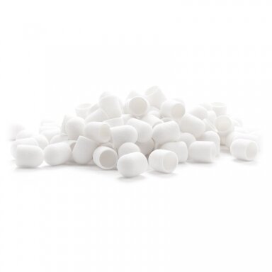 EXO PROFESSIONAL abrazyviniai antgaliai pedikiūro procedūroms 13mm/ #220, 100 vnt. HARD CAP WHITE EXO PROFESSIONAL abrazyviniai antgaliai pedikiūro procedūroms 13mm/ #220, 100 vnt. HARD CAP WHITE