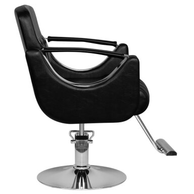 Professional barber chair for hairdressers and barber shops HAIR SYSTEM HS52, black color Professional barber chair for hairdressers and barber shops HAIR SYSTEM HS52, black color