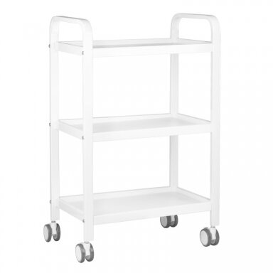 Professional aesthetic cosmetic trolley HS09, white color