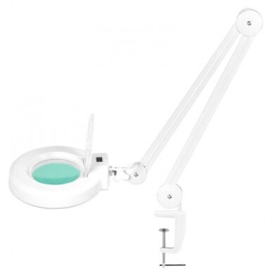 Professional cosmetic LED lamp with magnifier S5 (surface attached), white color