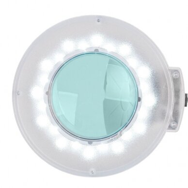 Profesionali kosmetologinė LED lempa lupa S5 (tvirtinama prie paviršių), baltos spalvos 4
