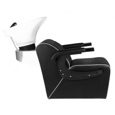 GABBIANO professional sink for hairdressers and barbers LORENZO, black color 2