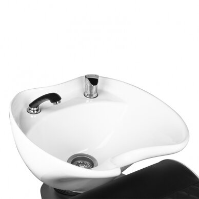GABBIANO professional sink for hairdressers and barbers LORENZO, black color 4
