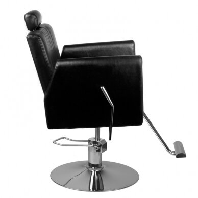 Profesionali kirpyklos ir barberių kėdė HAIR SYSTEM 0-179, juodos spalvos 3