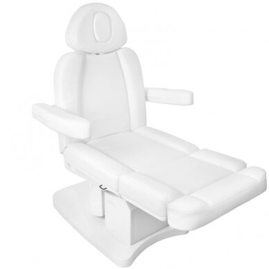 Profesionali elektrinė kosmetologinė kėdė su šildymo funkcija AZZURRO 708A, baltas (4 motorai) 2